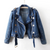 Veste en jean - chic blouson biker court pour femmes