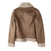 Veste en peau de mouton biker - élégante veste en suédine pour femmes