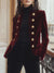 Veste en velours chic - blazer féminin élégant avec accents dorés