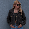 Veste en velours côtelé - chemise oversize tendance pour femmes
