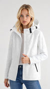 Veste légère à capuche pour femmes - élégante pour vos sorties en plein air
