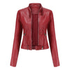 Veste moto en simili cuir - chic pour femmes