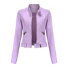Veste moto en simili cuir - chic pour femmes