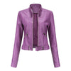 Veste moto en simili cuir - chic pour femmes