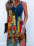 Robe décontractée à col en v pour femmes - tissu léger élégant pour un port quotidien