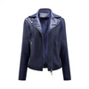 Veste en cuir biker - outerwear chic pour femmes
