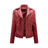 Veste en cuir biker - outerwear chic pour femmes