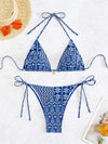 Ensemble de bikini 2 pièces pour femmes avec liens sur les côtés - vêtement de plage élégant pour l'été